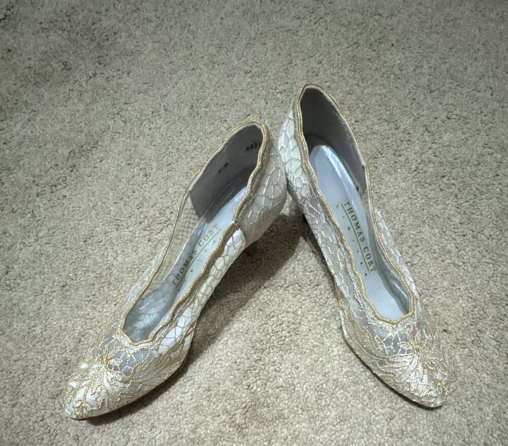 1980s Vintage Thomas Cort Heels Wedding Heels